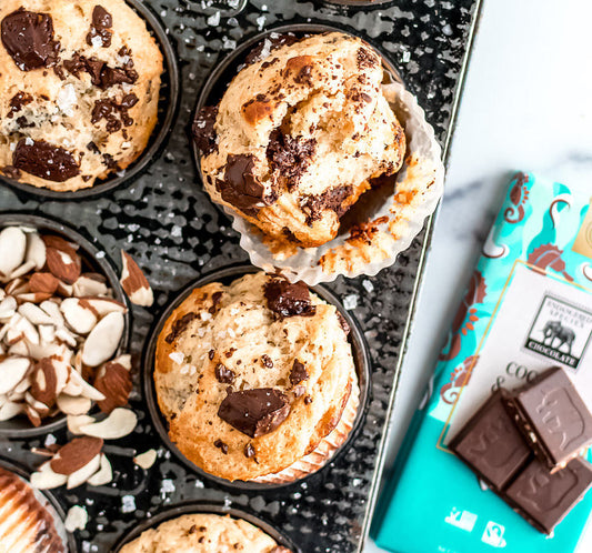 Coconut Almond Chocolate Chunk Muffins