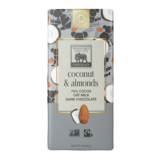 Oat Milk Dark Chocolate w/ Coconut & Almond (75% cocoa)