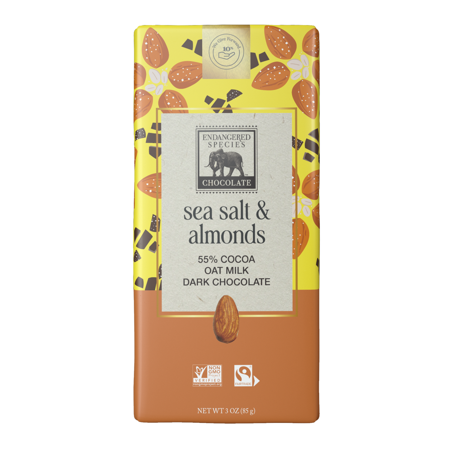 Oat Milk 55% Dark Chocolate with Sea Salt & Almonds