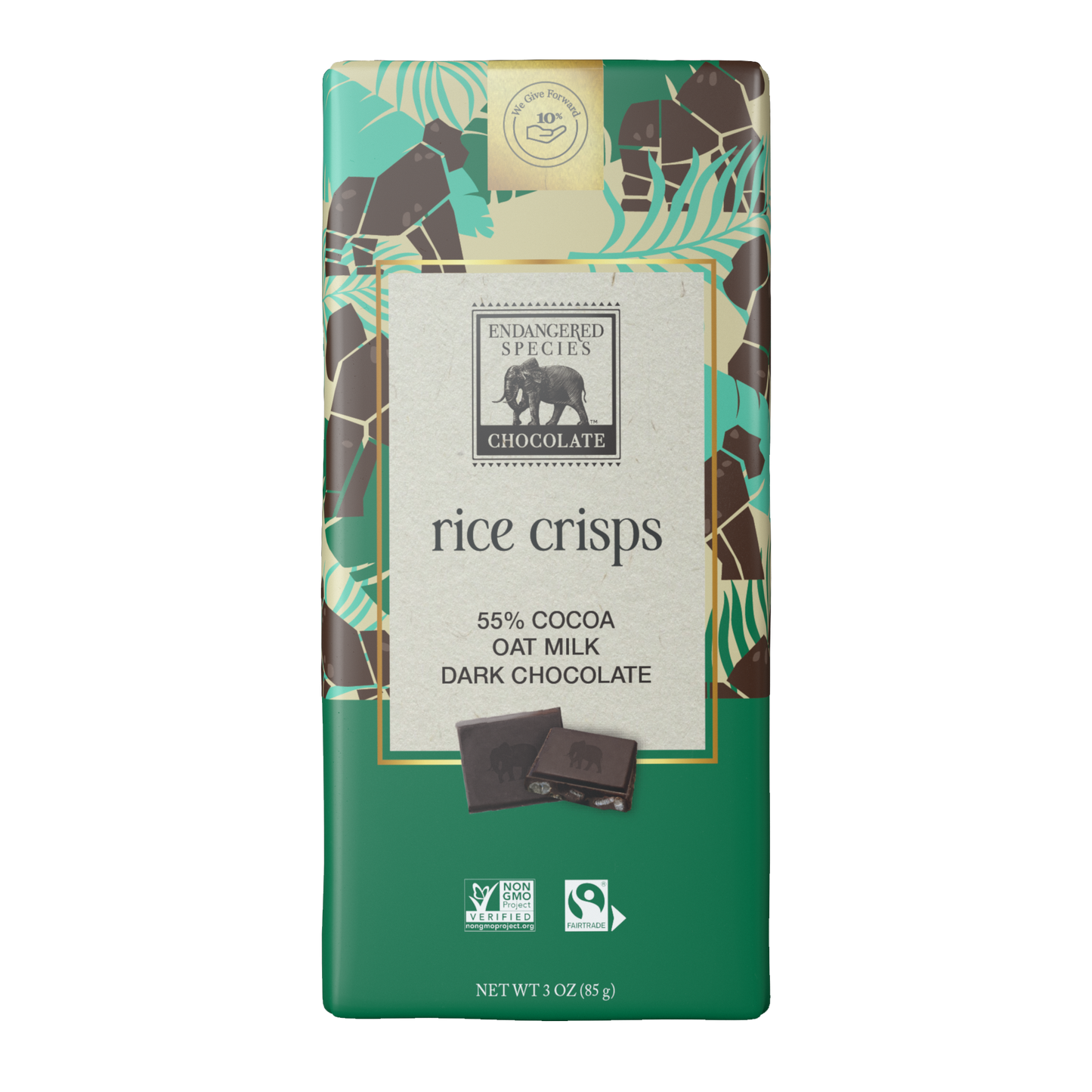 Oat Milk Dark Chocolate with Rice Crisp (55% cocoa)