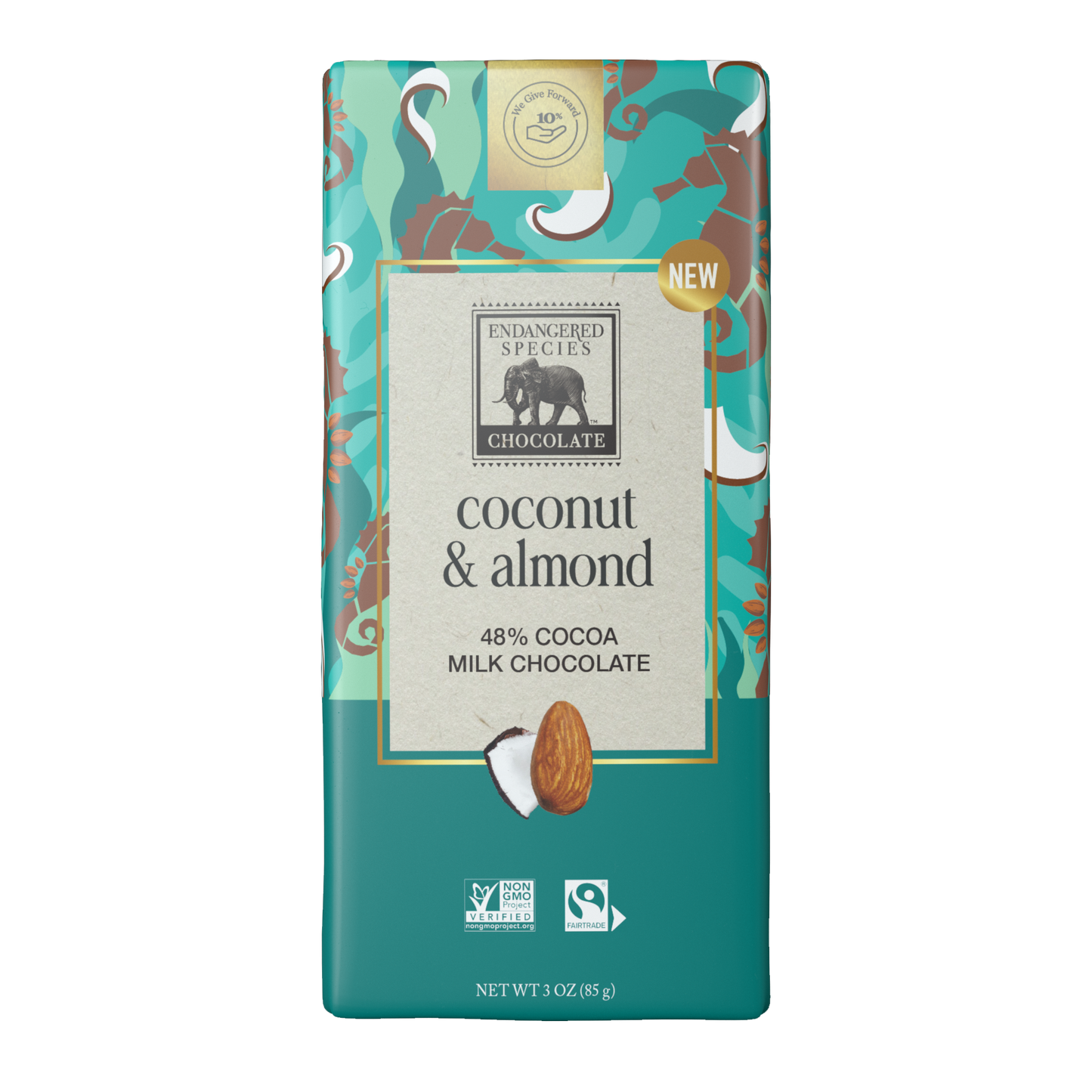 coconut & almonds + 48% milk chocolate