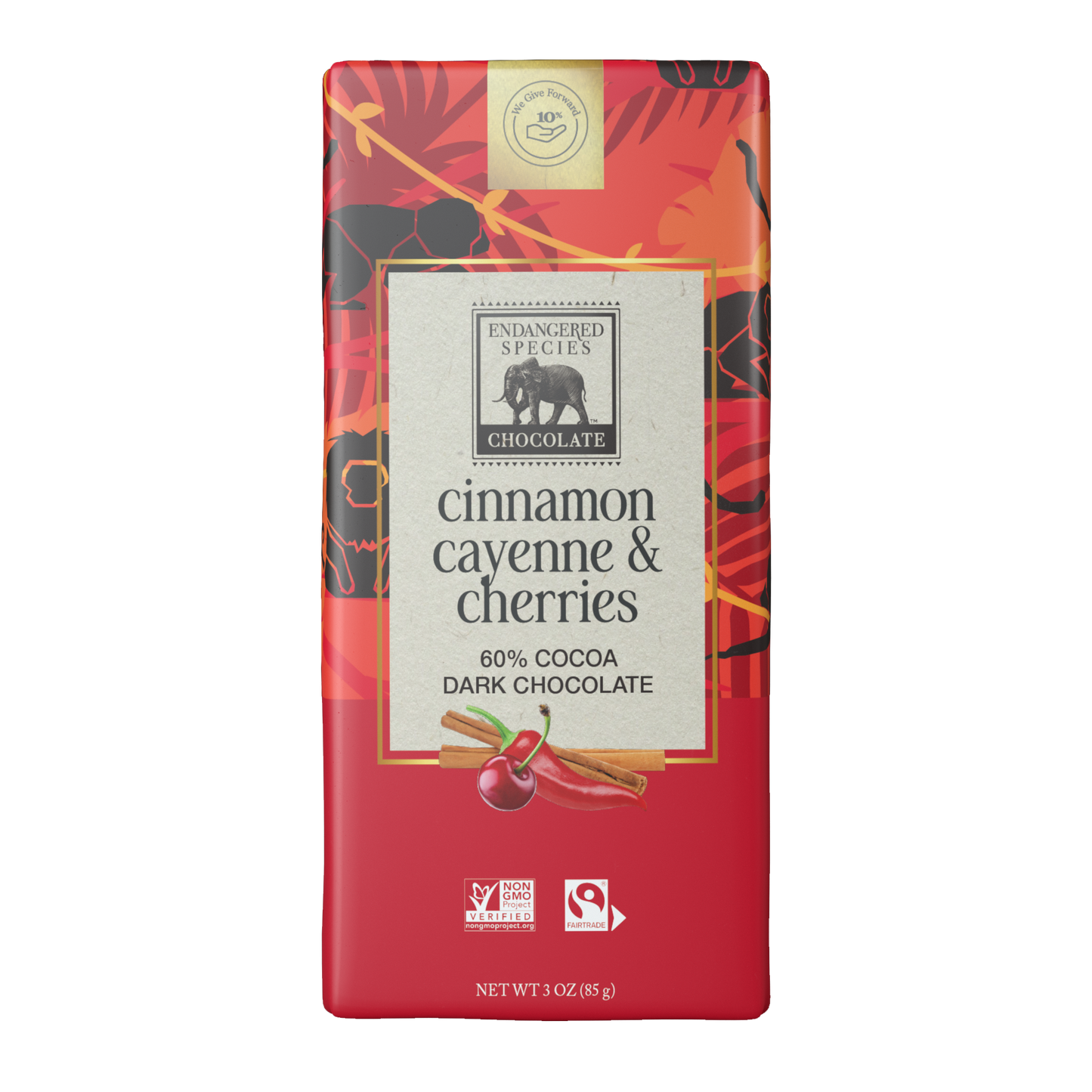 cinnamon, cayenne & cherry + 60% dark chocolate
