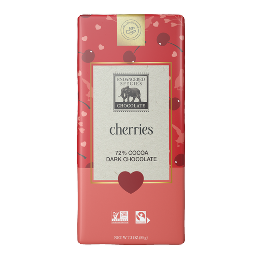 cherries + 72% dark chocolate - Valentine's Limited Edition
