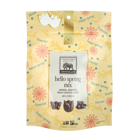 hello spring mix - animal shaped milk chocolates 48%