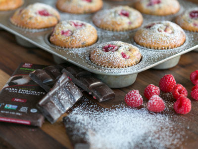 Chocolate Raspberry Muffins