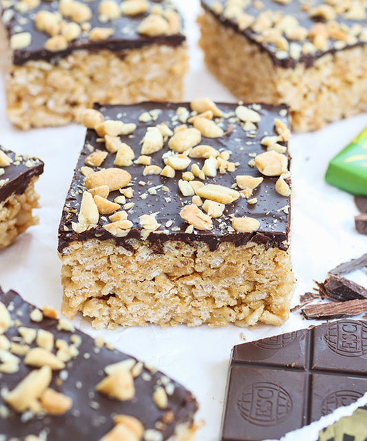 chocolate peanut butter rice crispy treats