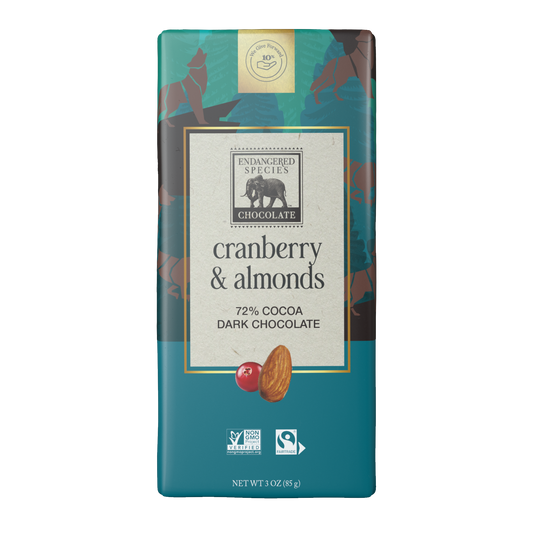 cranberry & almonds + 72% dark chocolate