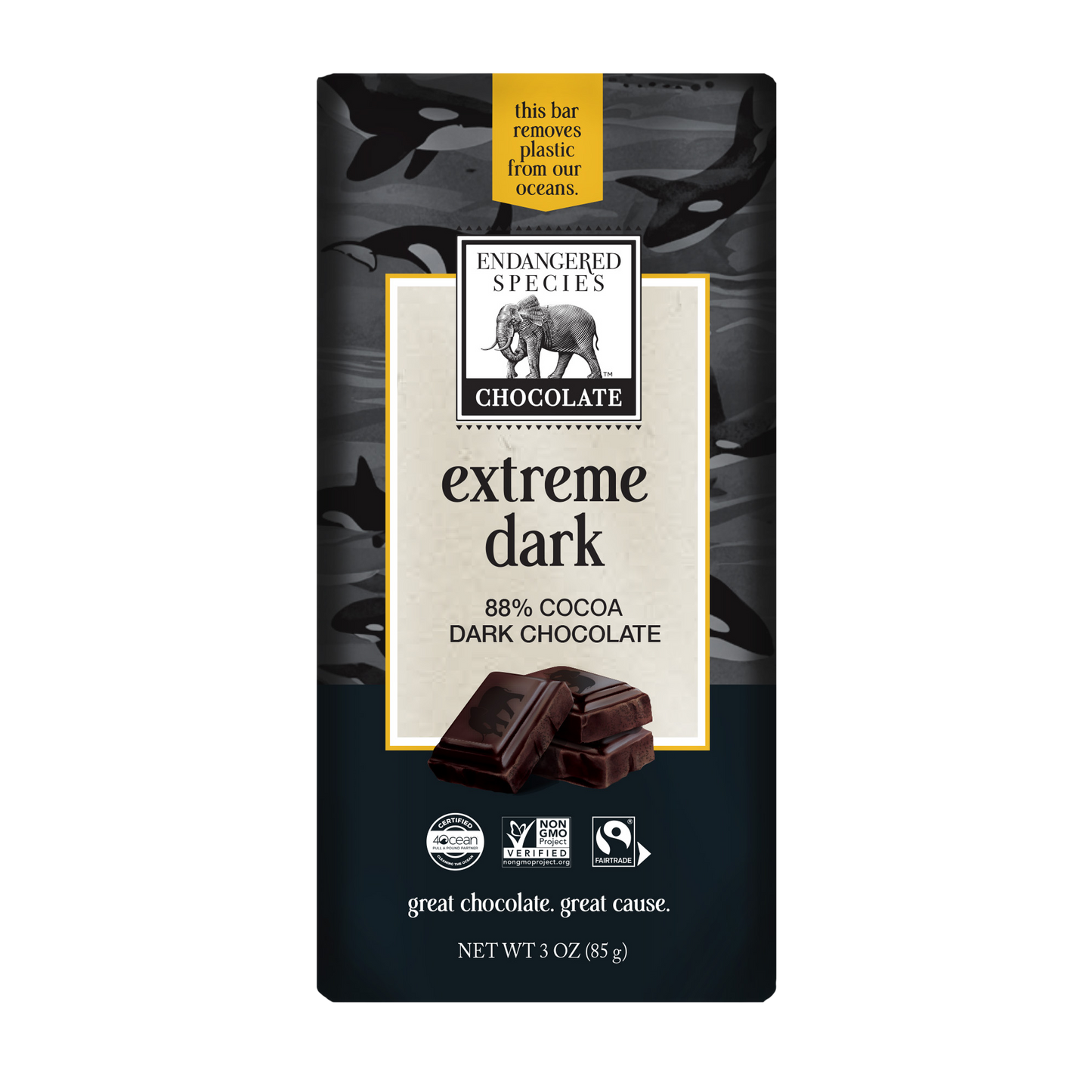 extreme dark + 88% dark chocolate