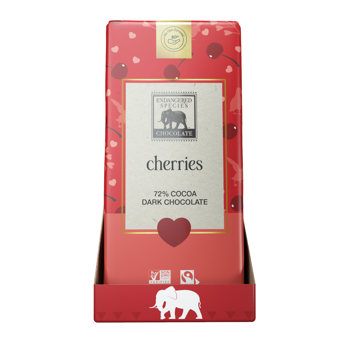 cherries + 72% dark chocolate - 12 Pack - Valentine's Limited Edition
