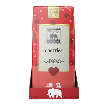 cherries + 72% dark chocolate - 12 Pack - Valentine's Limited Edition
